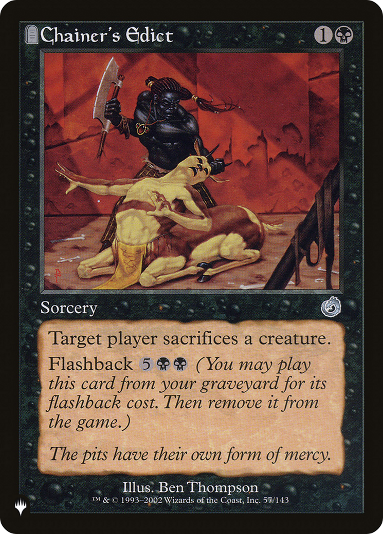 Chainer's Edict [The List] | Exor Games Summserside