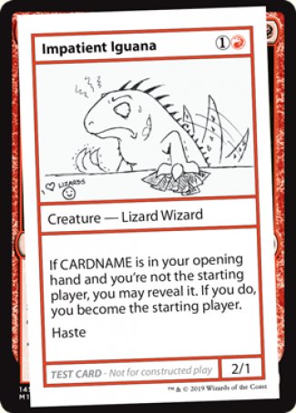 Impatient Iguana (2021 Edition) [Mystery Booster Playtest Cards] | Exor Games Summserside