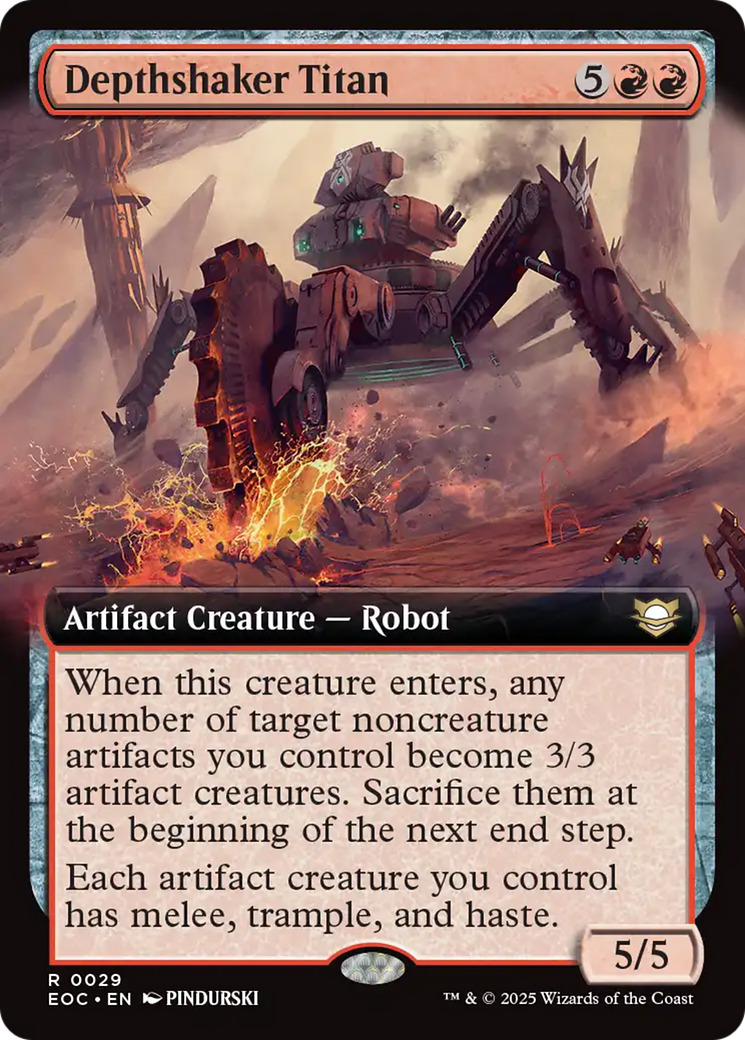 Depthshaker Titan (Extended Art) [Edge of Eternities Commander] | Exor Games Summserside