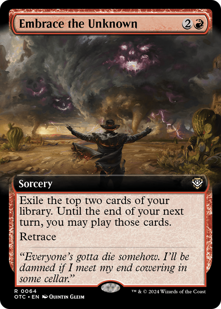 Embrace the Unknown (Extended Art) [Outlaws of Thunder Junction Commander] | Exor Games Summserside
