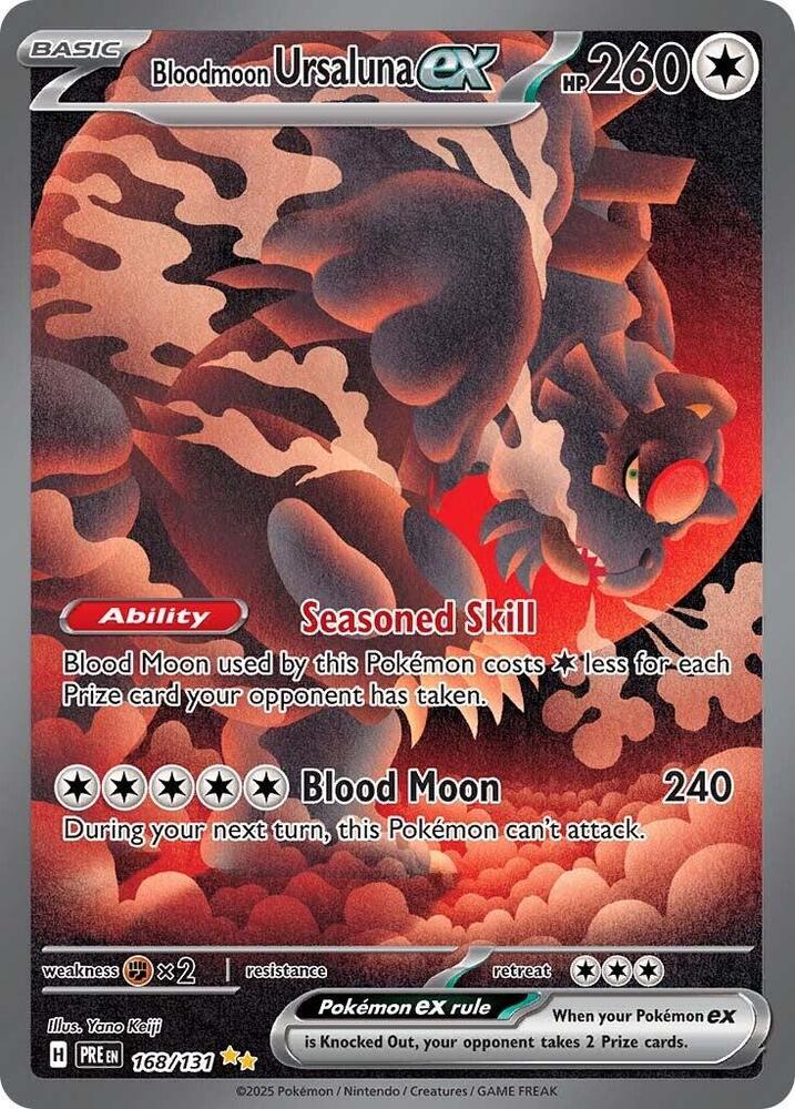 Bloodmoon Ursaluna ex (168/131) [Scarlet & Violet: Prismatic Evolutions] | Exor Games Summserside