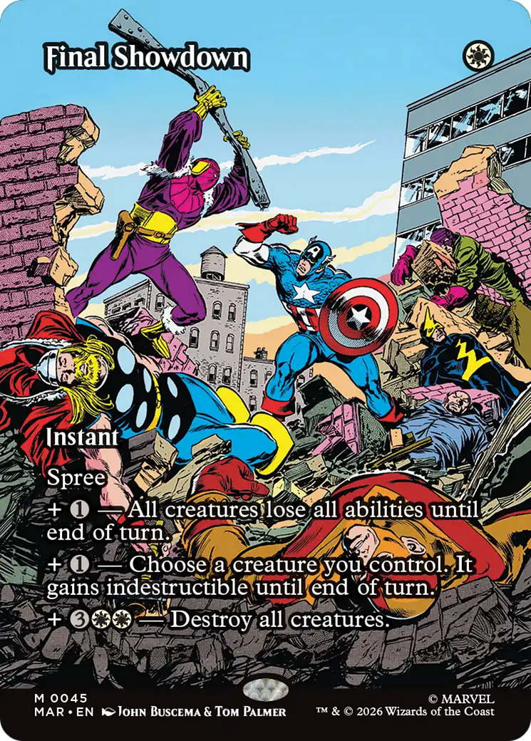 Final Showdown (Borderless) [Marvel Universe: Eternal-Legal] | Exor Games Summserside
