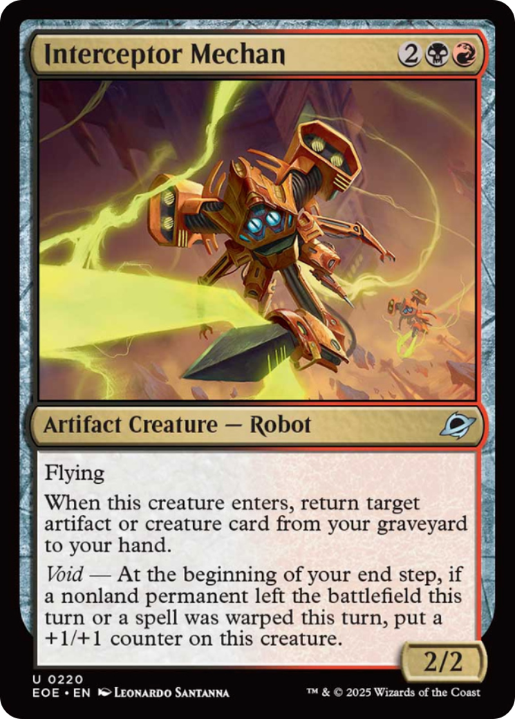 Interceptor Mechan [Edge of Eternities] | Exor Games Summserside
