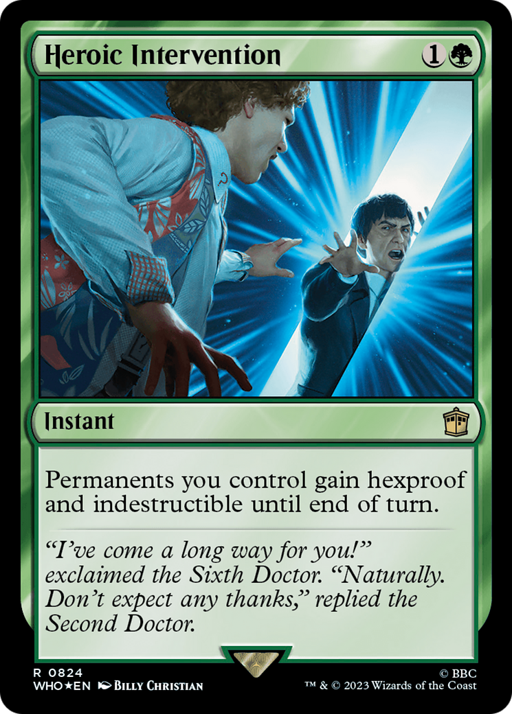 Heroic Intervention (Surge Foil) [Doctor Who] | Exor Games Summserside