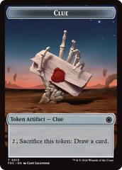 Angel (0002) // Clue Double-Sided Token [Foundations Commander Tokens] | Exor Games Summserside