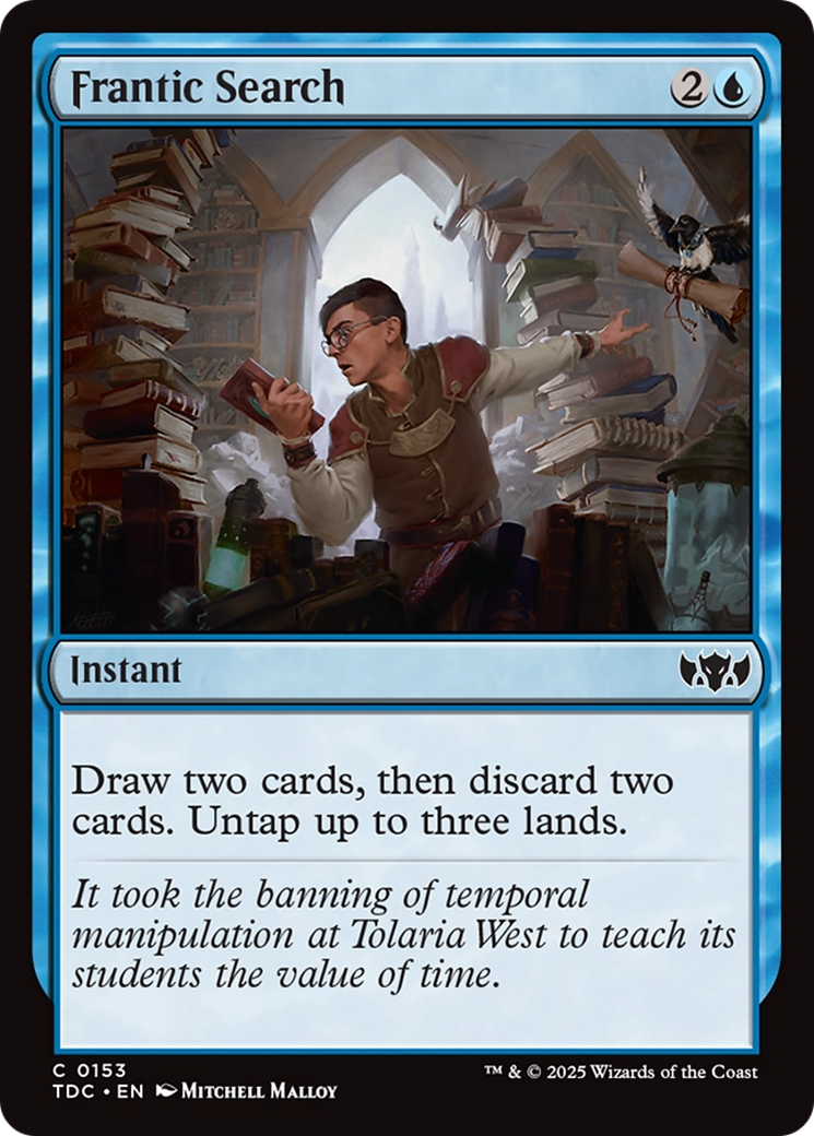 Frantic Search [Tarkir: Dragonstorm Commander] | Exor Games Summserside