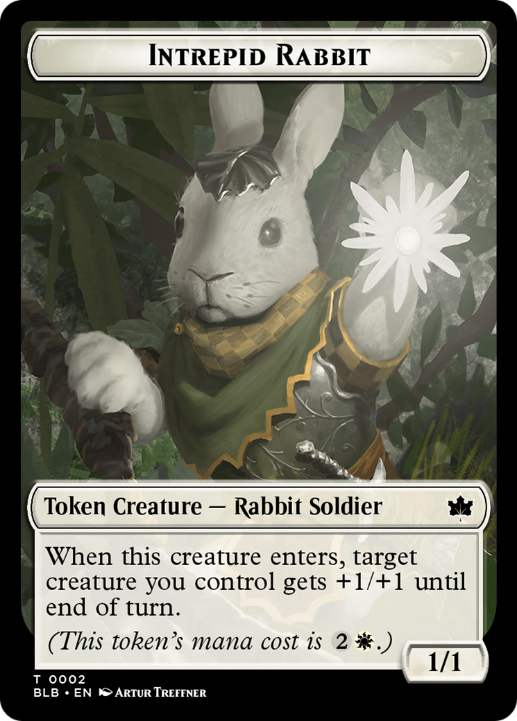 Intrepid Rabbit Token [Bloomburrow Tokens] | Exor Games Summserside