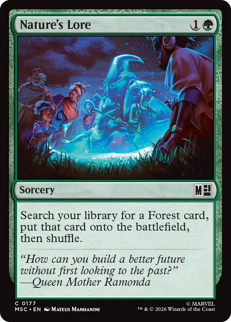 Nature's Lore (Surge Foil) [Marvel Super Heroes Commander] | Exor Games Summserside