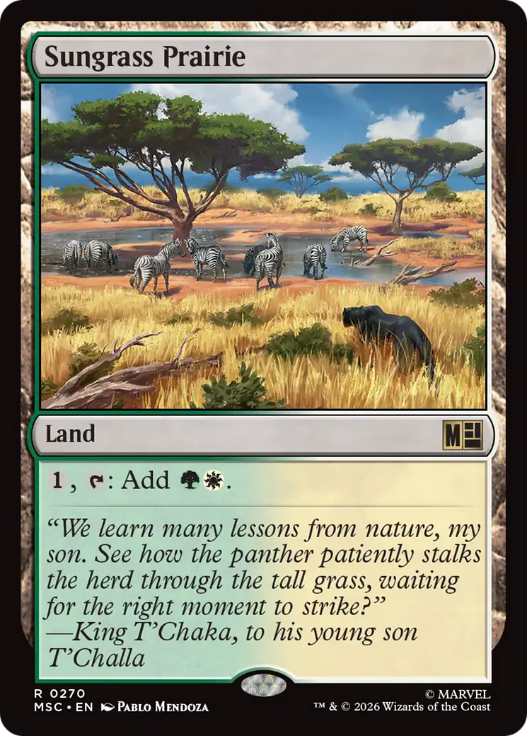 Sungrass Prairie (Surge Foil) [Marvel Super Heroes Commander] | Exor Games Summserside