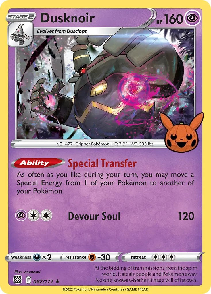 Dusknoir (062/172) [Trick or Trade] | Exor Games Summserside