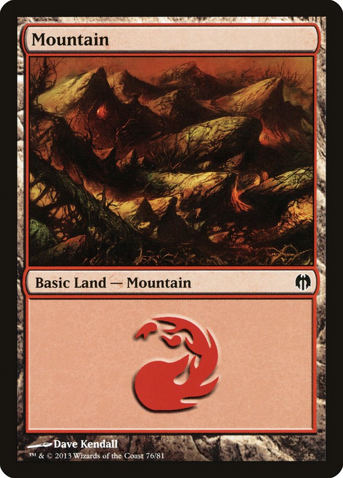 Mountain (76) [Duel Decks: Heroes vs. Monsters] | Exor Games Summserside
