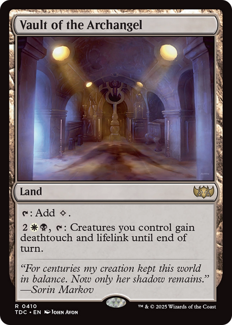Vault of the Archangel [Tarkir: Dragonstorm Commander] | Exor Games Summserside