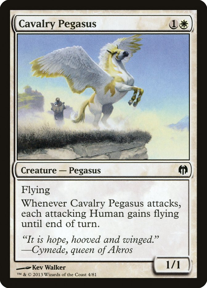 Cavalry Pegasus [Duel Decks: Heroes vs. Monsters] | Exor Games Summserside