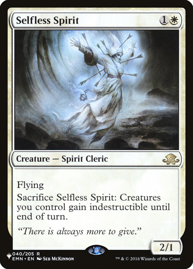 Selfless Spirit [The List] | Exor Games Summserside