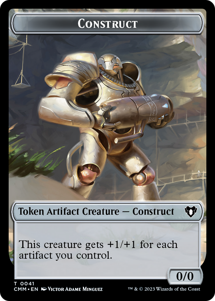 Clue // Construct (0041) Double-Sided Token [Commander Masters Tokens] | Exor Games Summserside