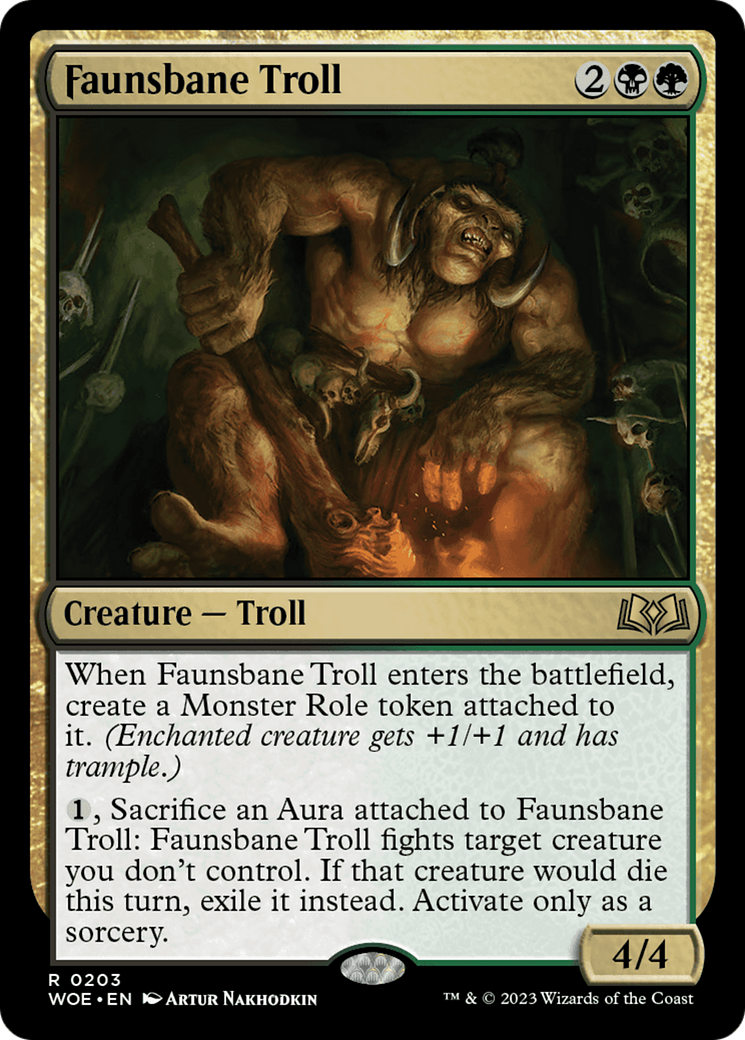 Faunsbane Troll [Wilds of Eldraine] | Exor Games Summserside
