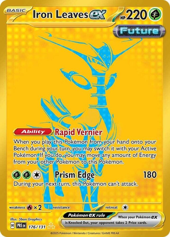 Iron Leaves ex (176/131) [Scarlet & Violet: Prismatic Evolutions] | Exor Games Summserside
