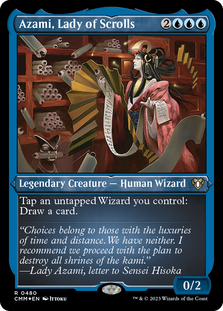 Azami, Lady of Scrolls (Foil Etched) [Commander Masters] | Exor Games Summserside