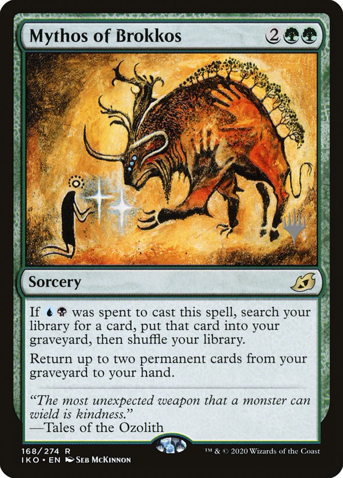 Mythos of Brokkos (Promo Pack) [Ikoria: Lair of Behemoths Promos] | Exor Games Summserside