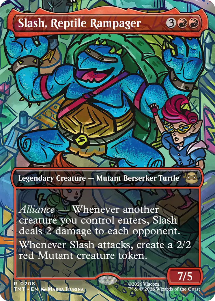 Slash, Reptile Rampager (Borderless) [Teenage Mutant Ninja Turtles] | Exor Games Summserside