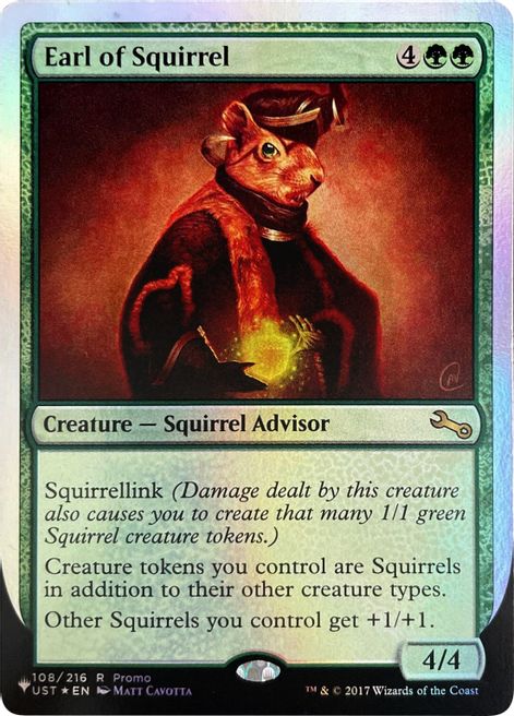 Earl of Squirrel (Unfinity Foil Edition) [The List] | Exor Games Summserside