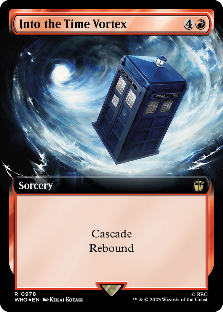 Into the Time Vortex (Extended Art) (Surge Foil) [Doctor Who] | Exor Games Summserside