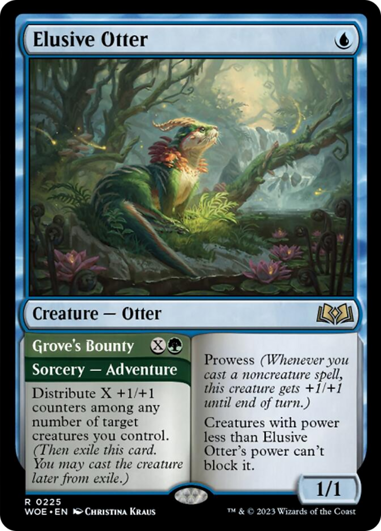 Elusive Otter // Grove's Bounty [Wilds of Eldraine] | Exor Games Summserside