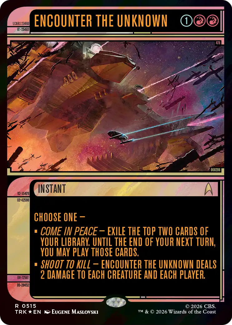 Encounter the Unknown (Showcase) (Surge Foil) [Star Trek] | Exor Games Summserside