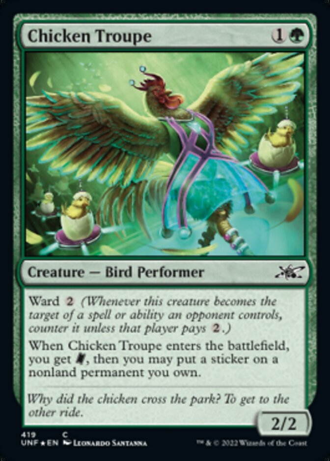 Chicken Troupe (Galaxy Foil) [Unfinity] | Exor Games Summserside