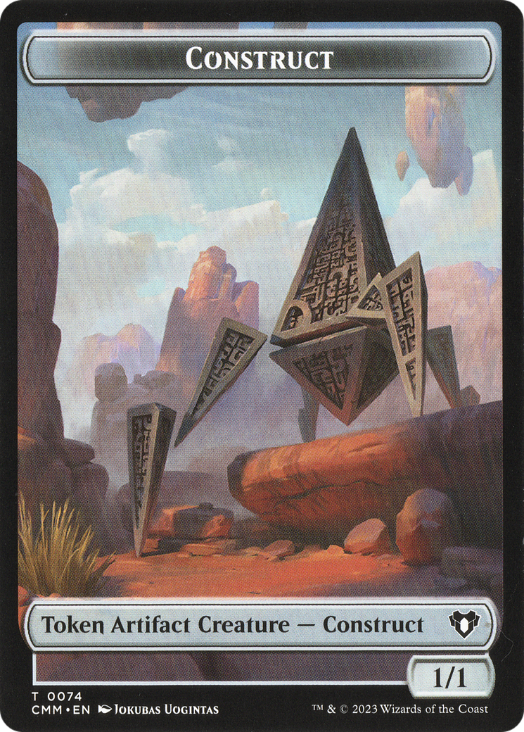 Thopter // Construct (0074) Double-Sided Token [Commander Masters Tokens] | Exor Games Summserside