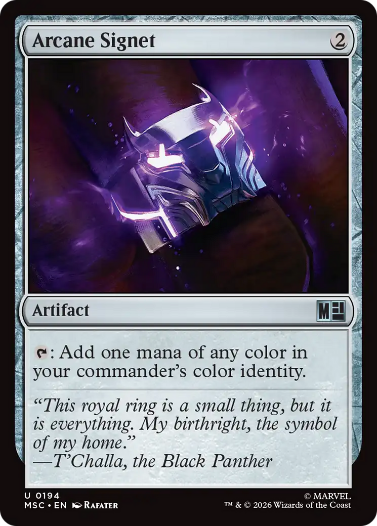 Arcane Signet (0194) (Surge Foil) [Marvel Super Heroes Commander] | Exor Games Summserside