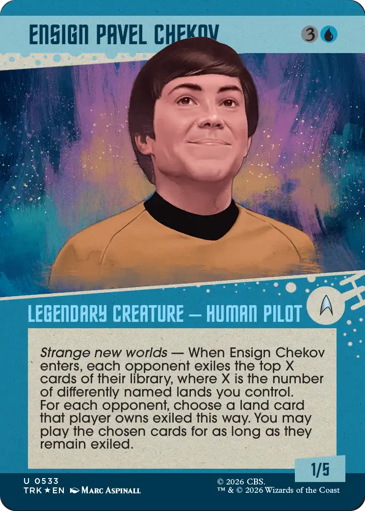 Ensign Pavel Chekov (Showcase) (Surge Foil) [Star Trek] | Exor Games Summserside