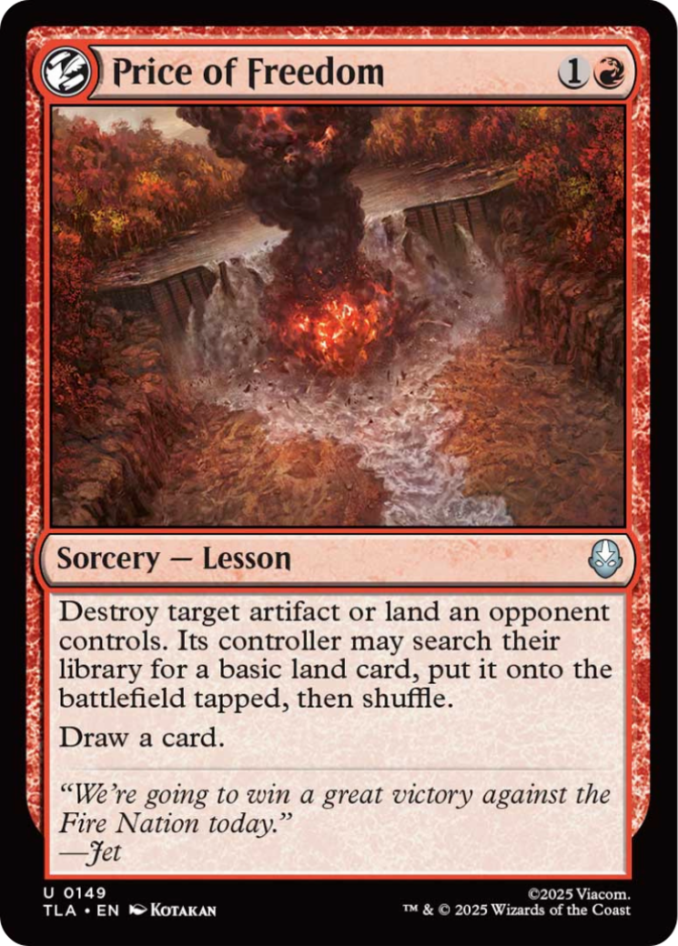 Price of Freedom [Avatar: The Last Airbender] | Exor Games Summserside