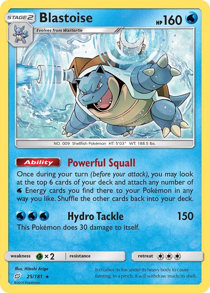 Blastoise (25/181) (Theme Deck Exclusive) [Sun & Moon: Team Up] | Exor Games Summserside