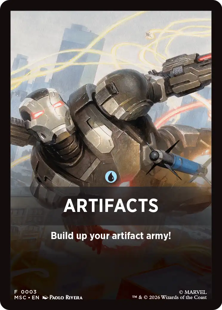 Artifacts Theme Card [Marvel Super Heroes Commander] | Exor Games Summserside