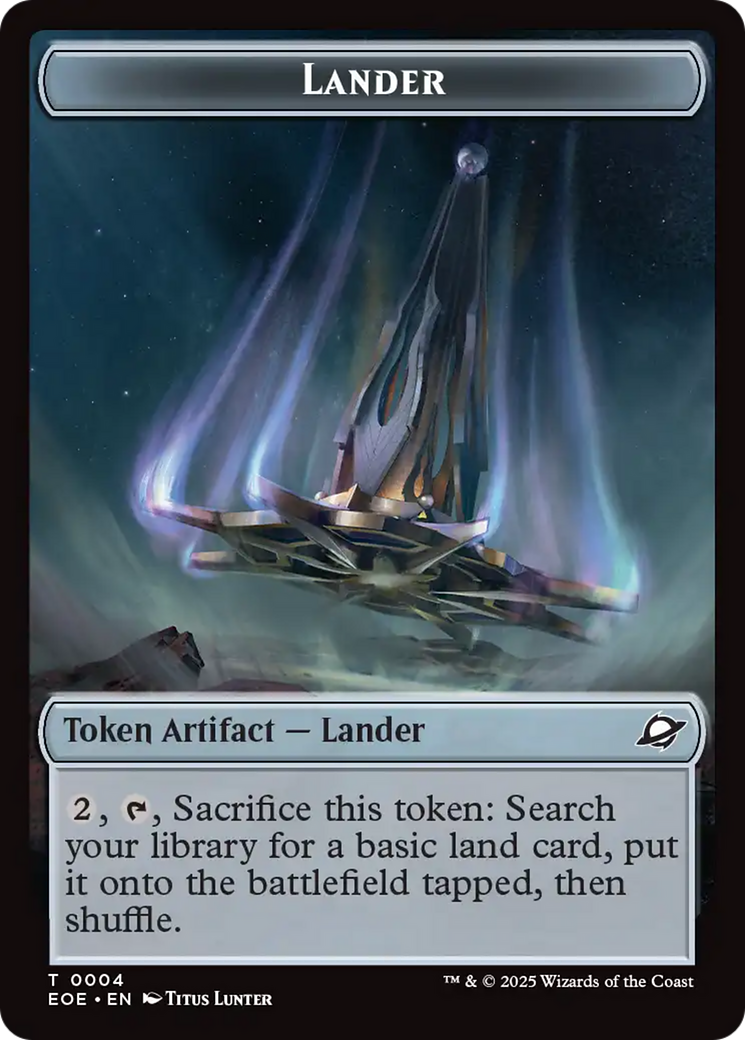 Robot // Lander (0004) Double-Sided Token [Edge of Eternities Tokens] | Exor Games Summserside