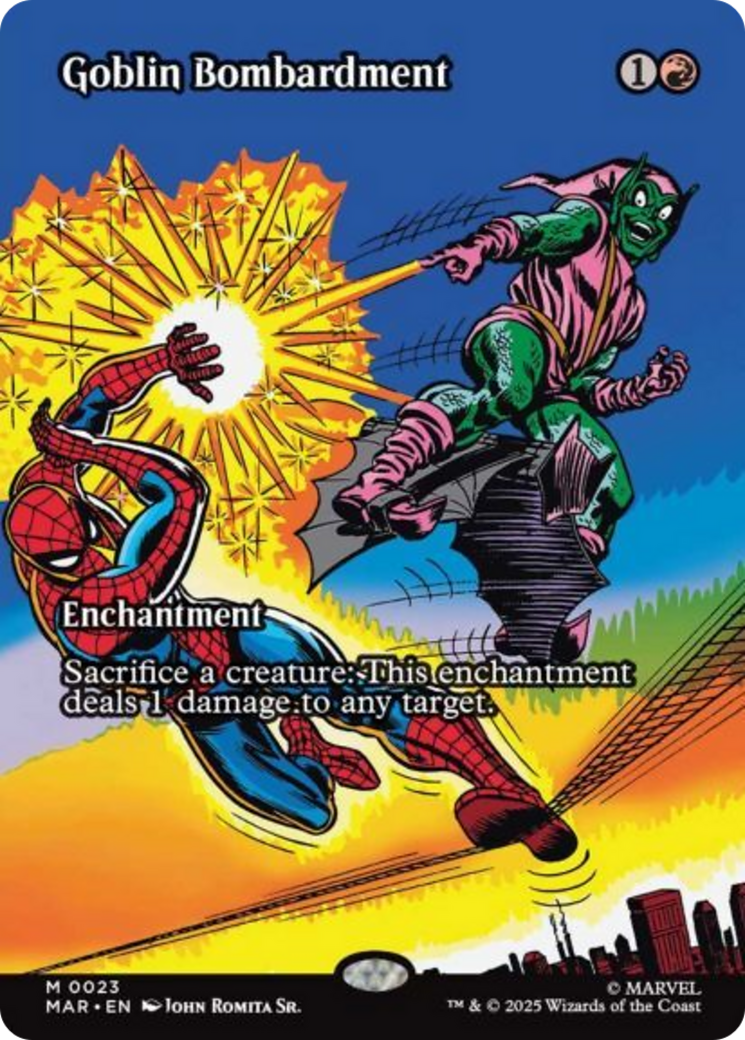 Goblin Bombardment (Borderless) [Marvel's Spider-Man: Eternal-Legal] | Exor Games Summserside