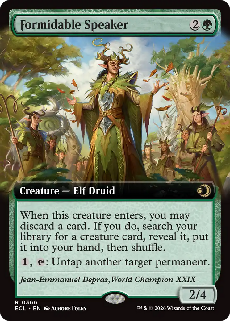 Formidable Speaker (Extended Art) [Lorwyn Eclipsed] | Exor Games Summserside