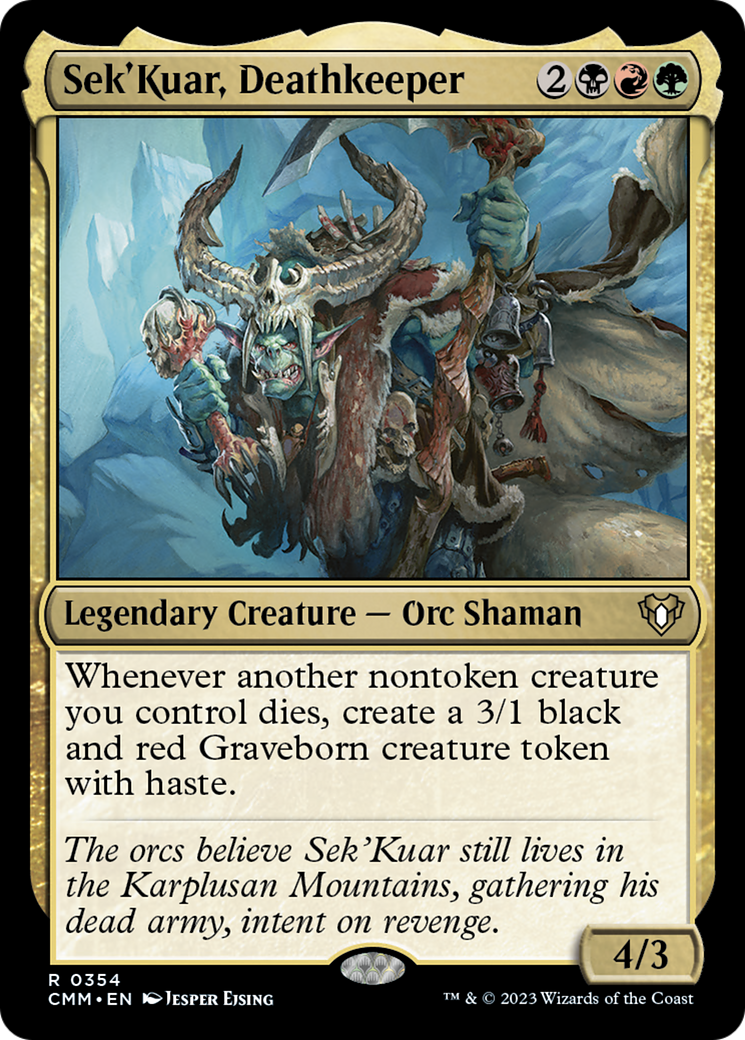 Sek'Kuar, Deathkeeper [Commander Masters] | Exor Games Summserside