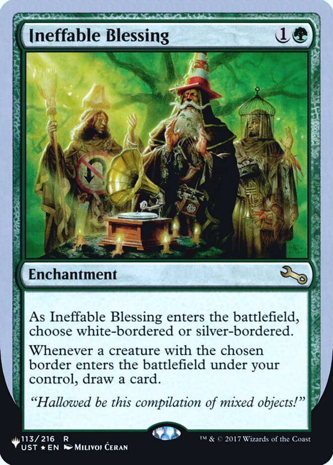 Ineffable Blessing (Bordered) (Unfinity Foil Edition) [The List] | Exor Games Summserside