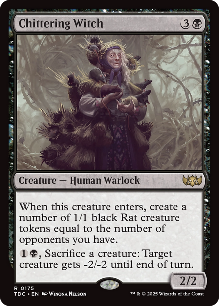 Chittering Witch [Tarkir: Dragonstorm Commander] | Exor Games Summserside