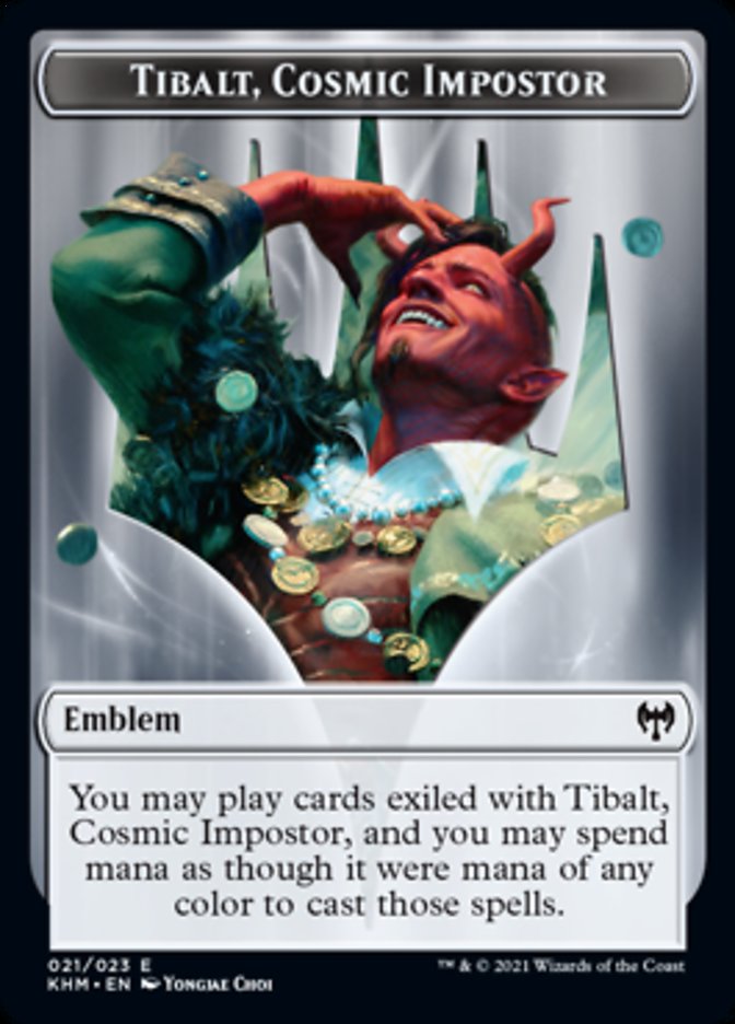 Tibalt, Cosmic Impostor Emblem [Kaldheim Tokens] | Exor Games Summserside