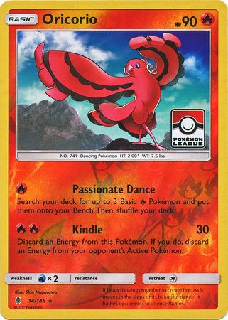 Oricorio (14/145) (League Promo) [Sun & Moon: Guardians Rising] | Exor Games Summserside