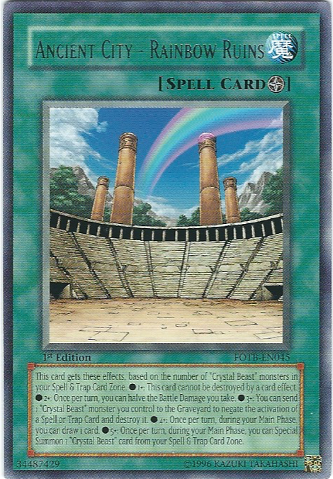 Ancient City - Rainbow Ruins [FOTB-EN045] Rare | Exor Games Summserside