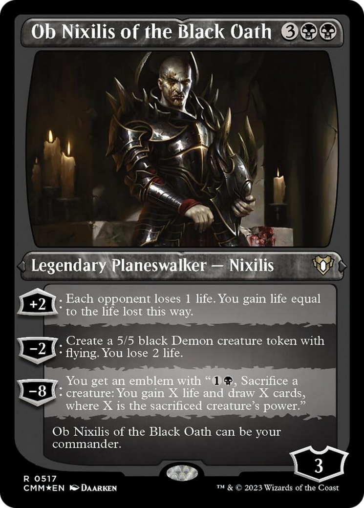 Ob Nixilis of the Black Oath (Foil Etched) [Commander Masters] | Exor Games Summserside