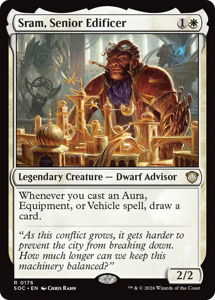 Sram, Senior Edificer [Secrets of Strixhaven Commander] | Exor Games Summserside