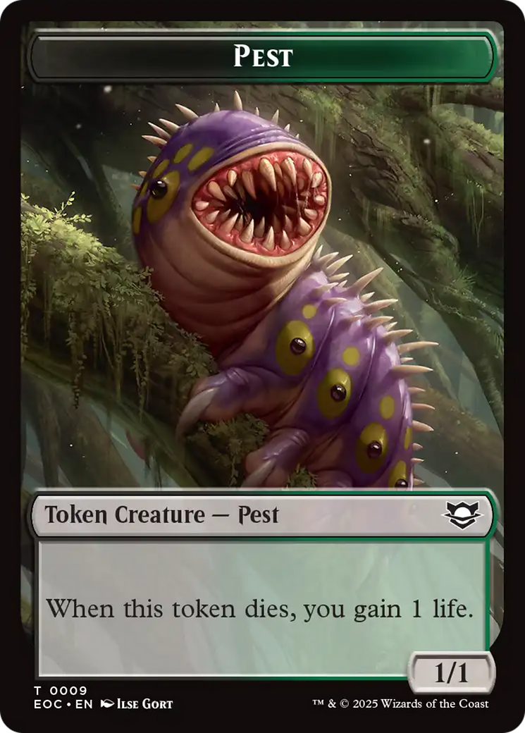 Bird // Pest Double-Sided Token [Edge of Eternities Commander Tokens] | Exor Games Summserside