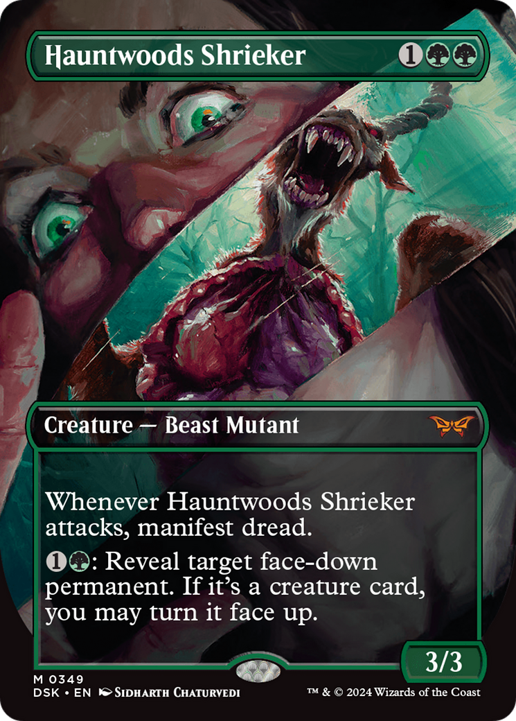 Hauntwoods Shrieker (Borderless) [Duskmourn: House of Horror] | Exor Games Summserside
