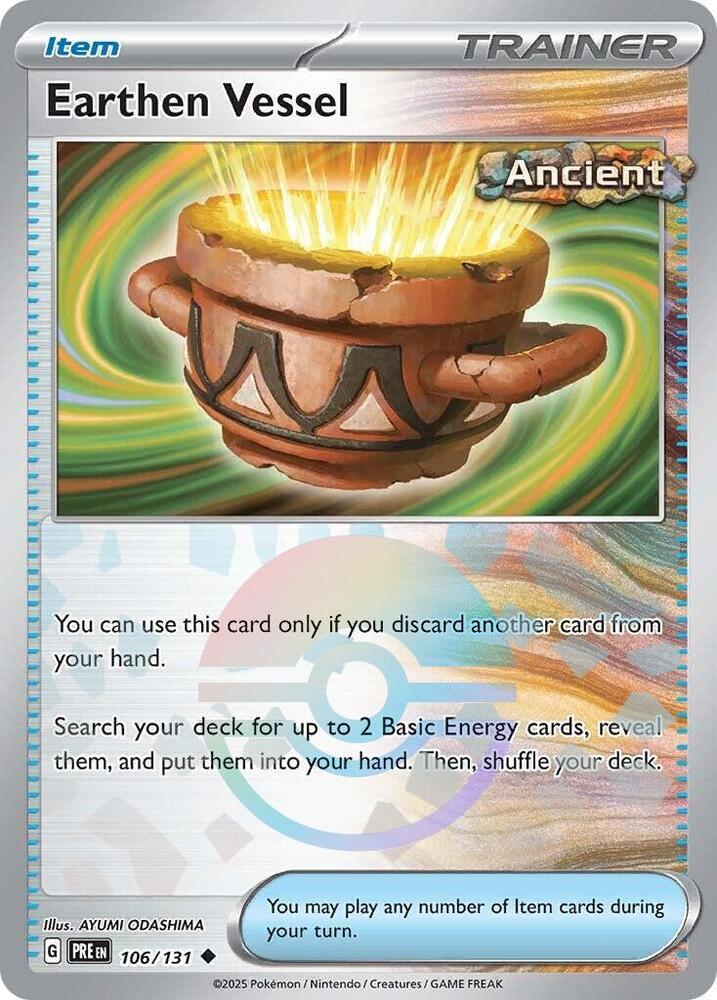 Earthen Vessel (106/131) (Poke Ball Pattern) [Scarlet & Violet: Prismatic Evolutions] | Exor Games Summserside