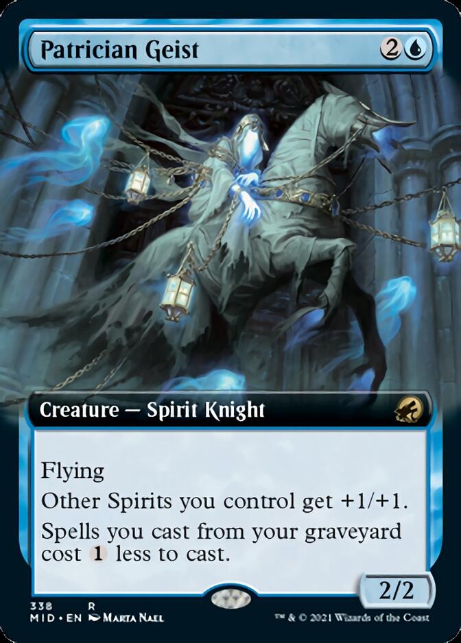 Patrician Geist (Extended Art) [Innistrad: Midnight Hunt] | Exor Games Summserside